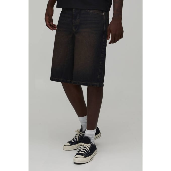 Regular Rigid Denim Jorts | Dark Wash | Size 44