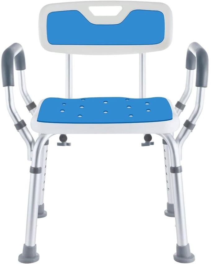 DailySupplies® Douchekruk met Armsteun - Douchekruk - Extra Stevig - Blauw en Wit