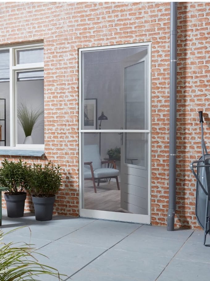 CANDO Vaste hordeur - vliegenhor Standard - 90x212 - Wit