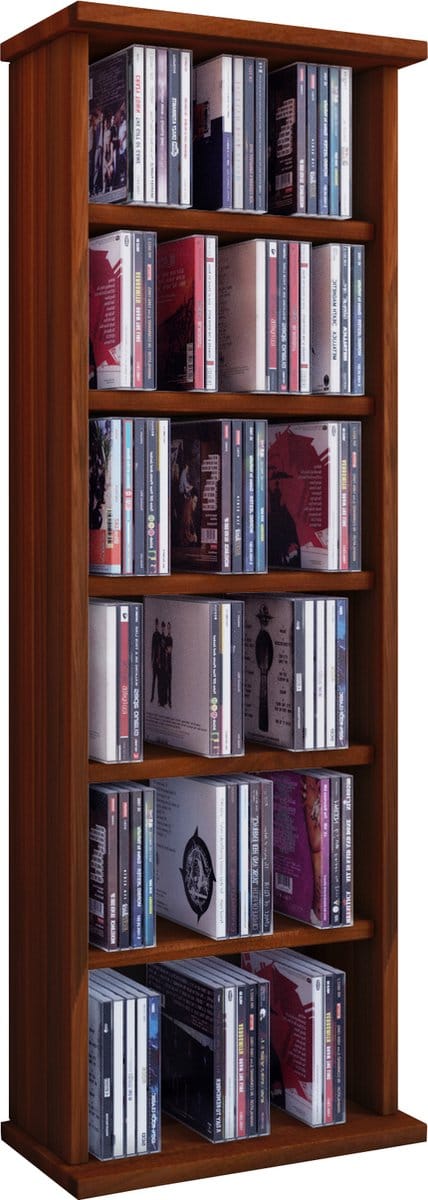 Houten CD DVD-standaard plank kabinet opslag staande plank standaard Vostan