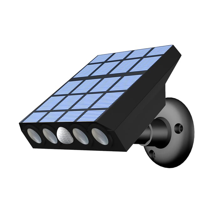Valse beveiligingscamera Vorm LED-beveiligingslicht Gazonverlichting op zonne-energie PIR-bewegingssensor Warm wit
