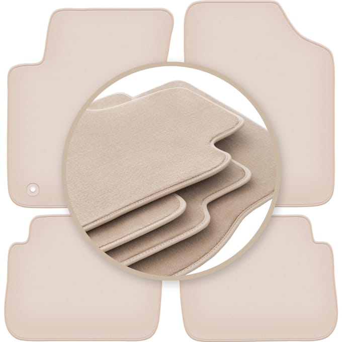 PREMIUM beige matten voor: Hyundai i10 hatchback 2007-2013