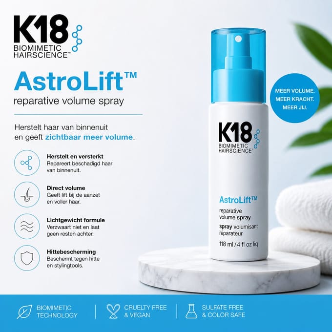 K18™ Volumespray Astrolift 118ml