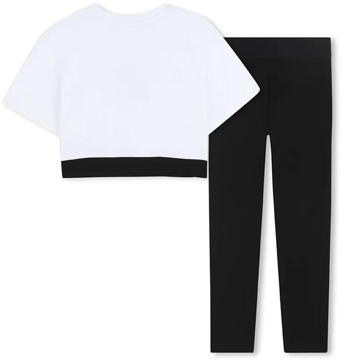 Dkny D62569 Set Wit,Zwart 6 Years Meisje