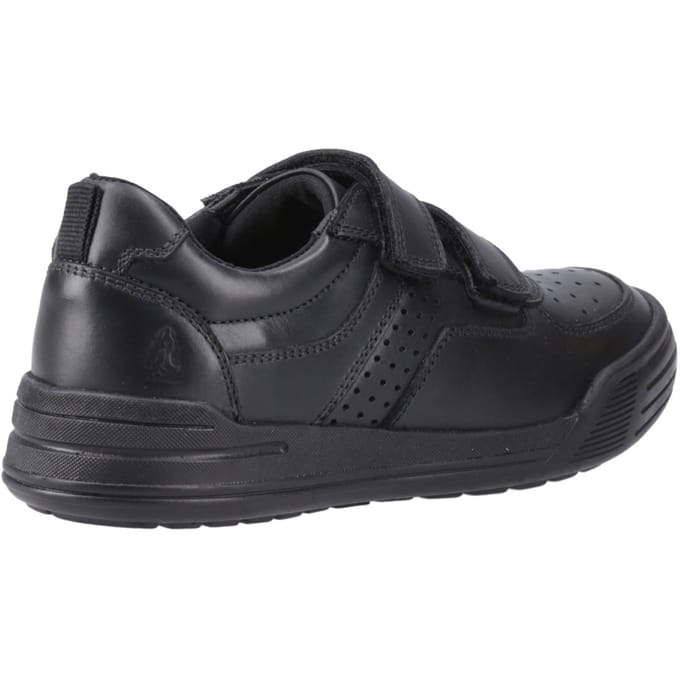 Hush Puppies Sully Leren Zwarte Schoenen Voor Jongens