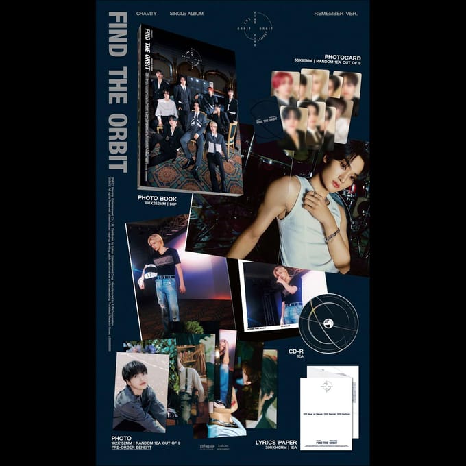 CRAVITY [FIND THE ORBIT] Single Album_REMEMBER ver. Remember ver. black