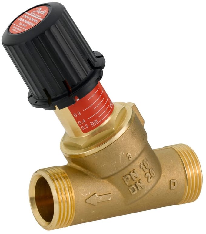 Danfoss 003L6025 - drukverschilregelaar - AVDO 20 - 1" 2x buitendraad - recht - 10 bar - 120°C
