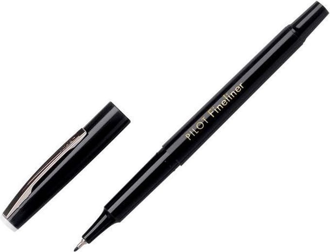 Fineliner PILOT SW-PPF zwart 0.4mm - 12 stuks