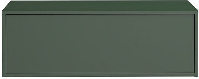 Vente-unique Zwevend badkamermeubel onder wastafel - Mat groen - 94 cm - TEANA II