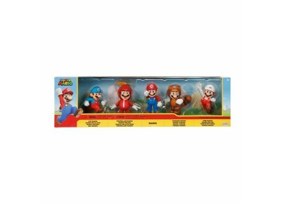 Super Mario Bros Mario 5-pack 6cm figuren Mario versies