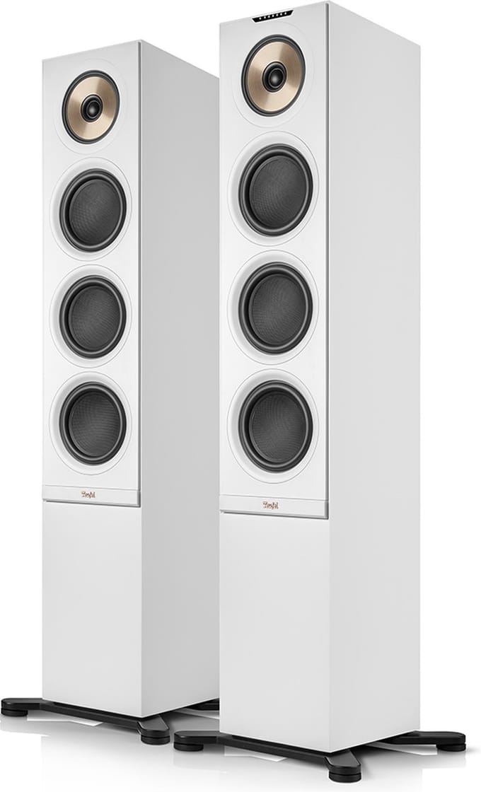 Teufel STEREO L 2 - Vloerstaande streaming speakers - Wifi, bluetooth - Coaxiaal chassis - Airplay 2, Google Cast, Tidal, Spotify Connect - Set van 2 - wit
