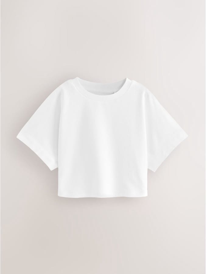 Next - Meisjes - Rechthoekig T-shirt - Wit