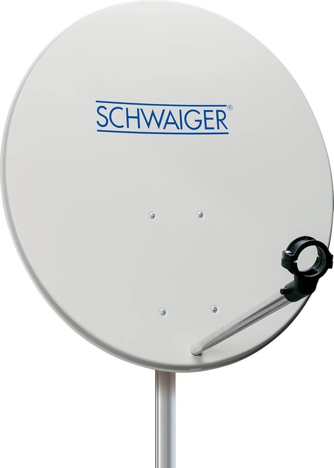 Satellietschotel 72 cm Staal Lichtgrijs voor Optimale TV Ontvangst