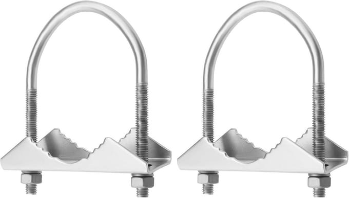 Set van 2 Beugels voor Antenne Montage op Buizen tot 52mm Diameter