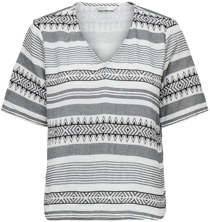 Only Nora T-shirt Met Korte Mouwen En V-hals Grijs XS Vrouw