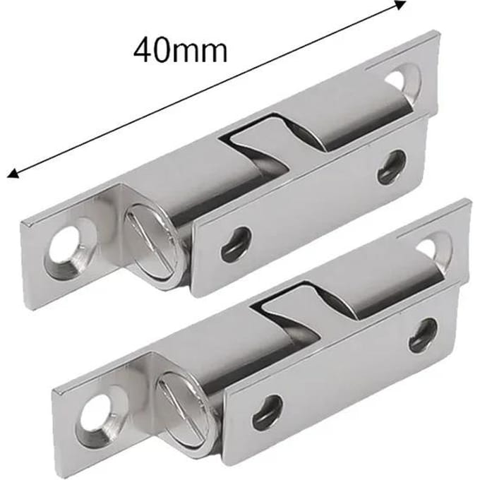 1 stuks Meubeldeur Kogelvanger Messing Dubbele Roller Veer Kogelvanger Sluitingen Kast Deur Verstelbare Spanning Sluiting 40mm
