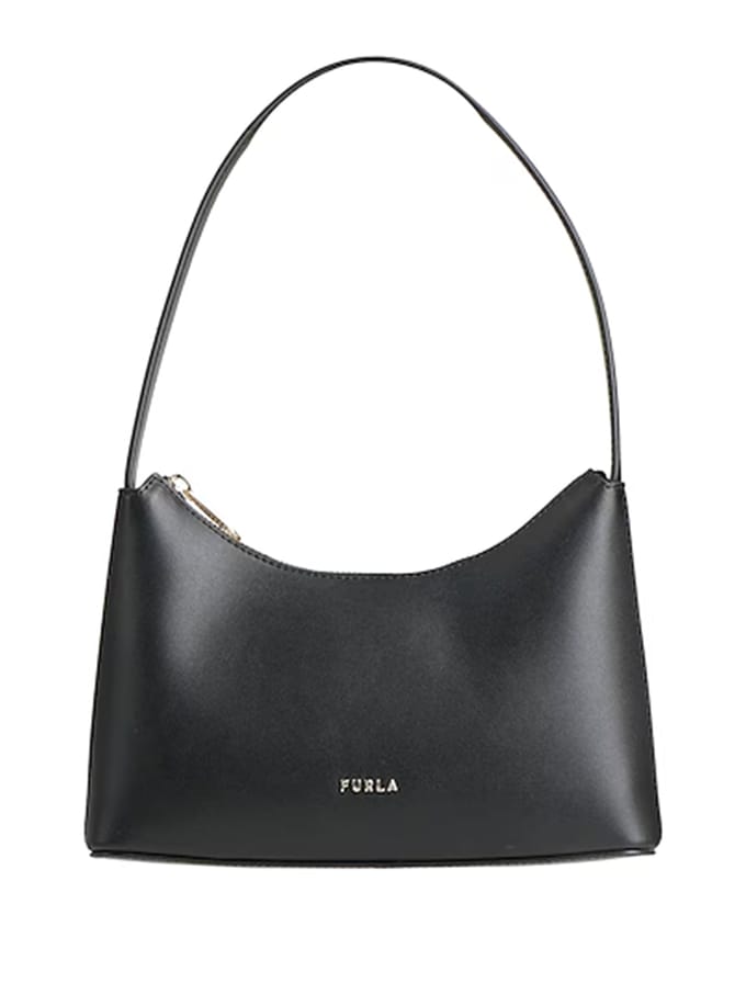 FURLA Leren schoudertas Dora Bucket Bag Nero zwart