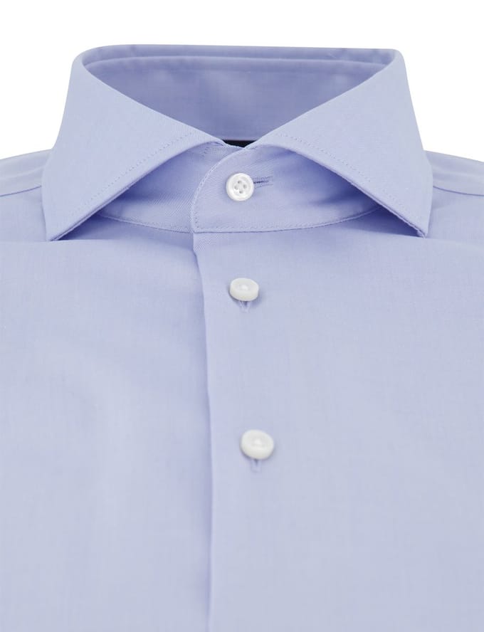 Zakelijk slim fit overhemd BOSS One lichtblauw
