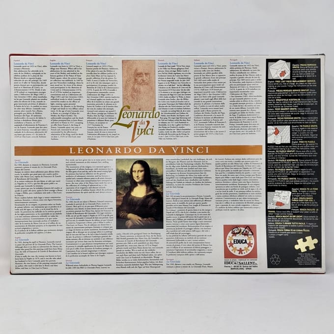 Educa - puzzel - museum serie - Mona Lisa - 1500 stukjes