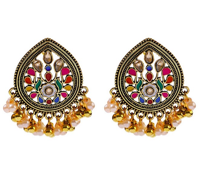 N3 Collecties Vintage Kralen Tassel Oorbellen