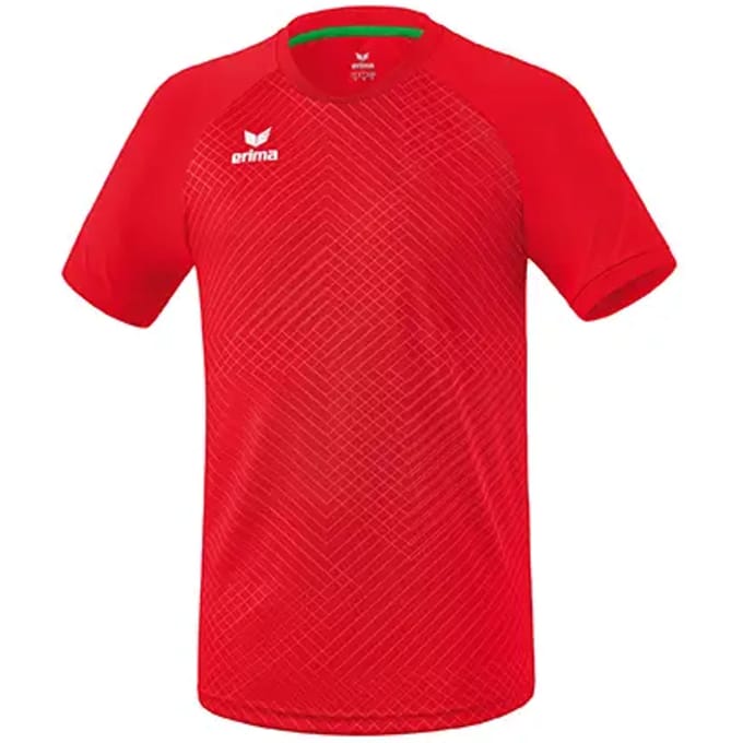 Erima Madrid Shirt Korte Mouw Heren - Rood | Maat: M