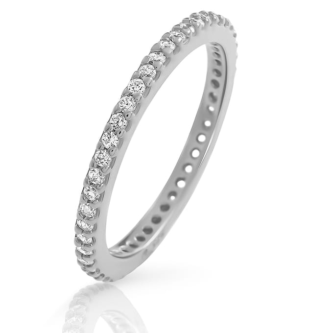 Orphelia 'Lily' Damesring van 925 Sterling Zilver - Zilver ZR-7538