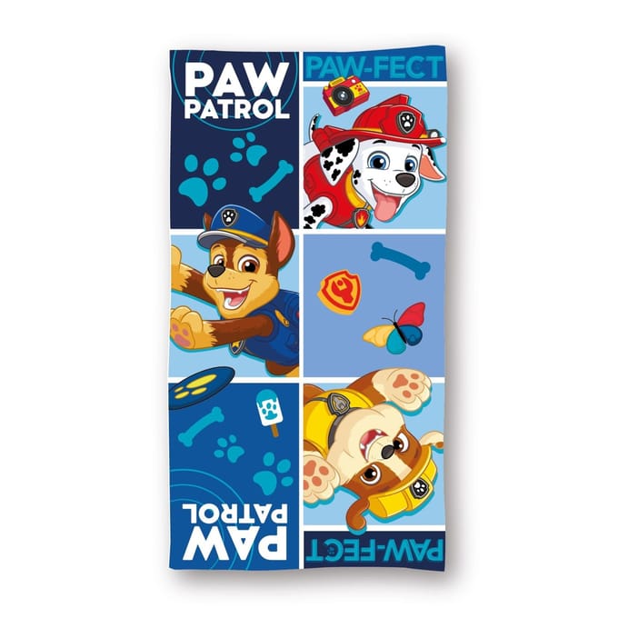 Paw Patrol strandlaken Paw-fect sneldrogend 70 x 140 cm - polyester