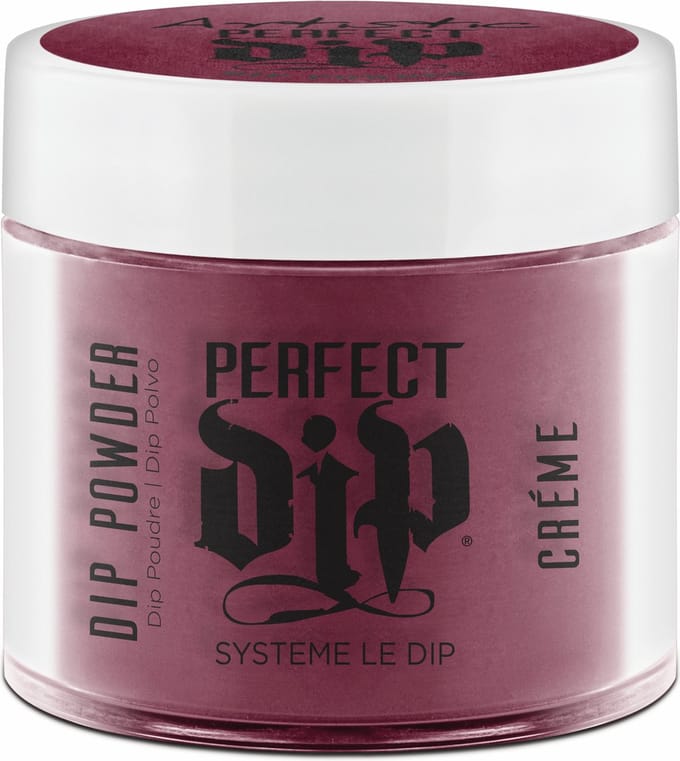 Artistic Nail Design Perfect Dip Poeder ' Yield For No One ' ( Diep Rood Crème )