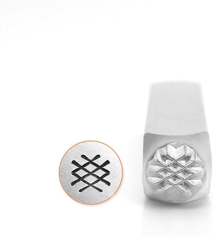 Ontwerp Stempel - Kruis Luik - Metaal Graveren - Exclusieve Lijn - 6mm Hoog