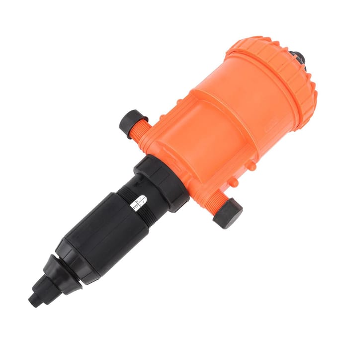 1?5 procent Meststofinjector Doseerpomp met G3/4 Buitendraad Eénknopsbediening Irrigatie-injector orange