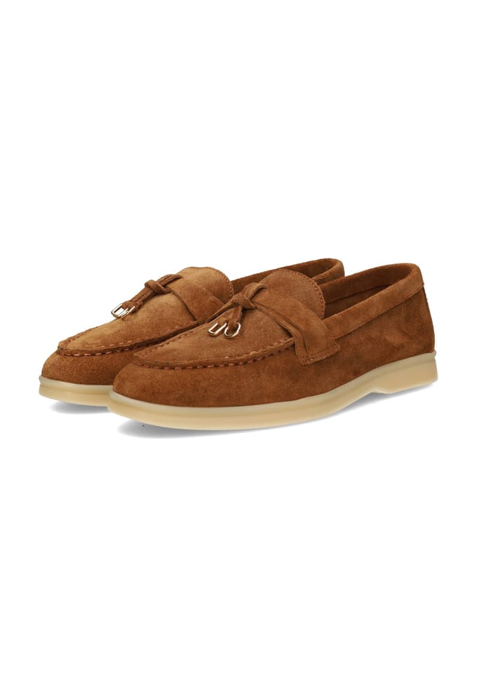 Poelman Zalama Dames Loafers - Licht bruin