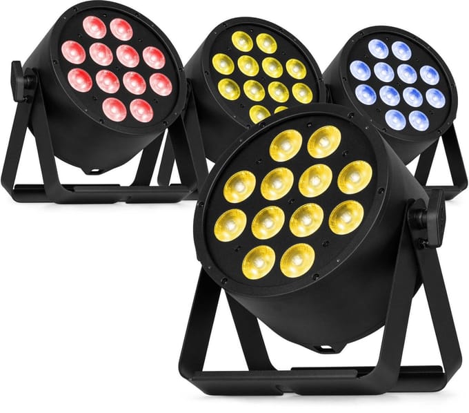BeamZ Pro set van 4 BAC330 LED Parren - ProPar met RGBW LED’s - 12x 8W