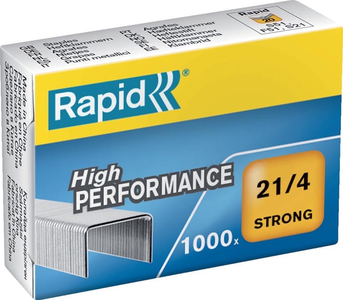 Rapid Nietjes 21/4, doos van 1.000 nietjes 10 stuks