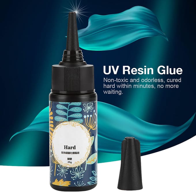 Epoxy UV Hars Uithardende Zonnegel Transparante Lijm DIY Sieraden Maken Accessoires (25 gram) blue