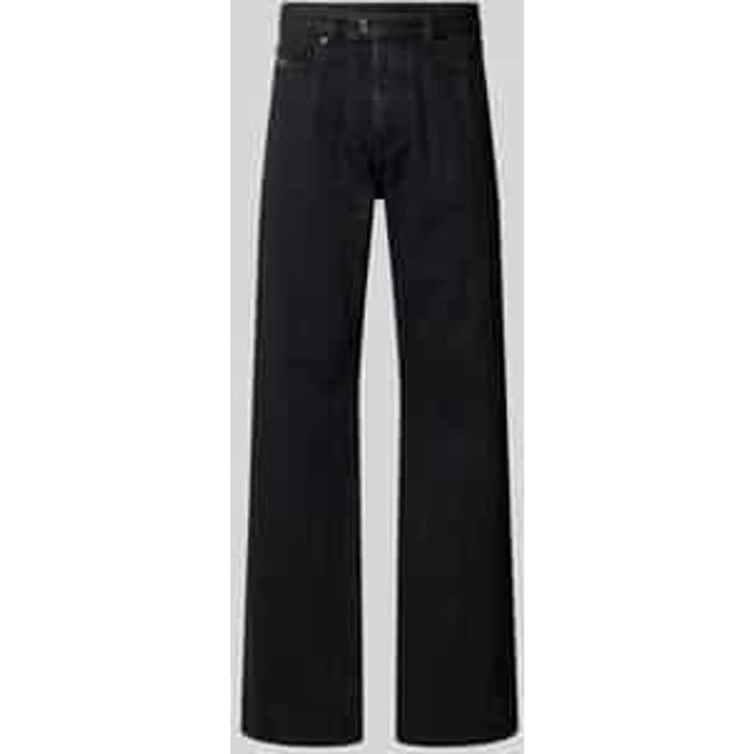 straight fit jeans met viscose