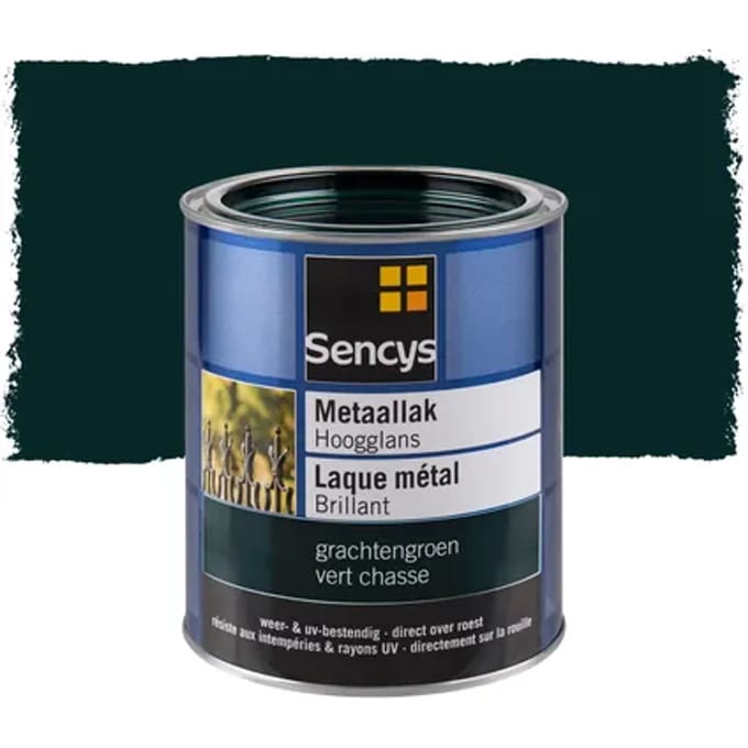 Sencys Metaallak Hoogglans Grachtengroen 750ml