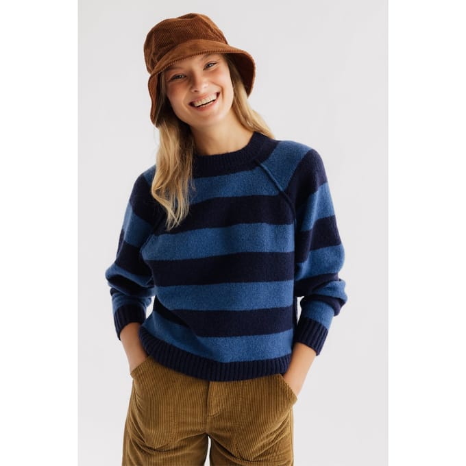 TWOTHIRDS Ballywalker Knit Blue Stripes Talla: XS | Manga Larga Outlet | Mujer | Azul