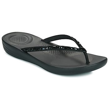 FitFlop Iqushion Multi-Crystal Ergonomic Flip-Flops Vrouwen - All Zwart