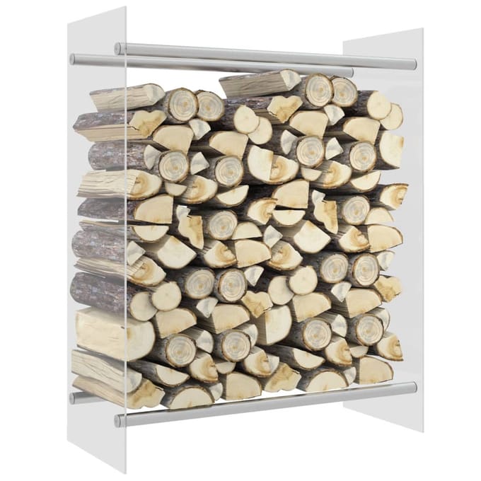 vidaXL - Haardhoutrek - 80x35x100 - cm - gehard - glas - transparant