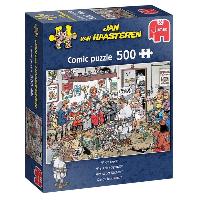 Jan van Haasteren Wie is de volgende? - Puzzel 500 stukjes volwassenen - Legpuzzels