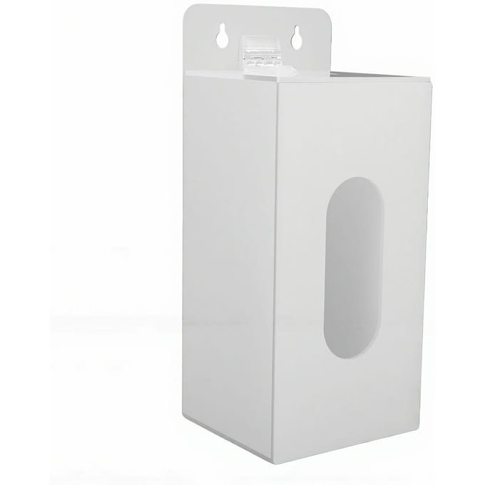 Wandmontage Handschoenhouder Transparante Acryl Opbergdoos voor Wegwerp Caps Maskers Schoenenhoezen 1 Compartiment white