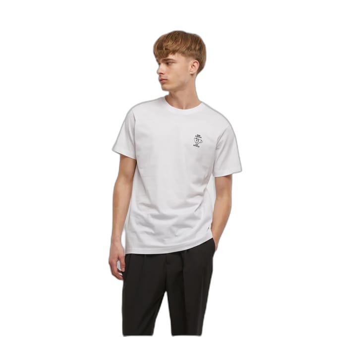 Mister Tee - More Espresso Less Depresso EMB Heren Tshirt - M - Wit