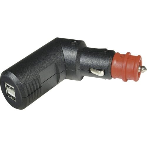 ProCar Winkelbarer 2fach USB Ladeste. 12-24V 5A Omknikbare dubbele USB-laadstekker Stroombelasting (max.): 5 A Geschikt voor USB-A Adapter 12 V naar 5