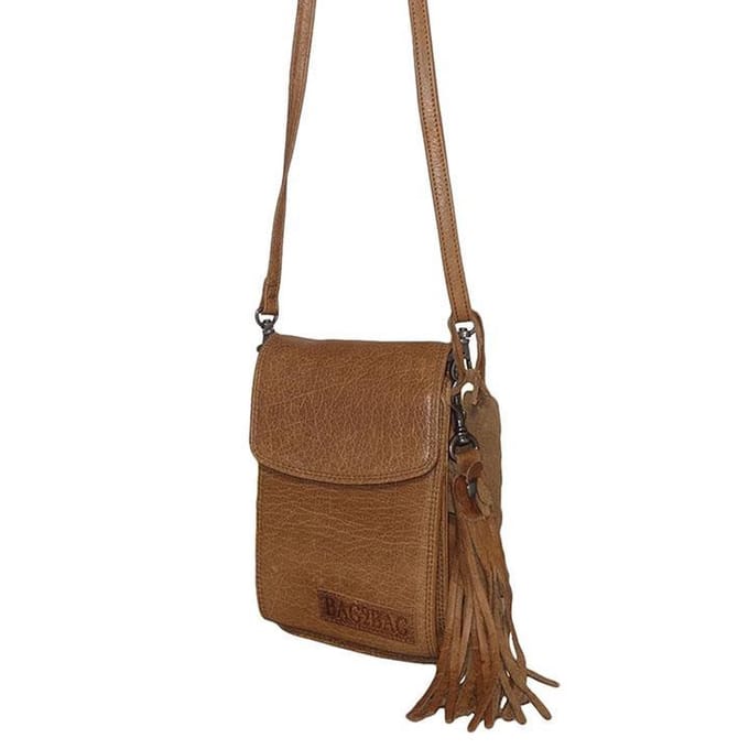 Bag2Bag Schoudertas / Heuptas / Portemonnee Yuka Porto Cognac