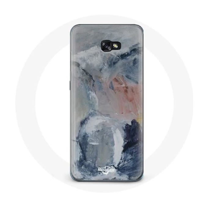Hoesje voor Samsung Galaxy A3 2017 Grijze abstracte textuurachtergrond grijs