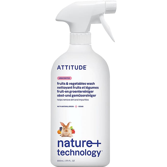 ATTITUDE Groente- en Fruitreiniger - Spray - 800ml ECO - duurzaam