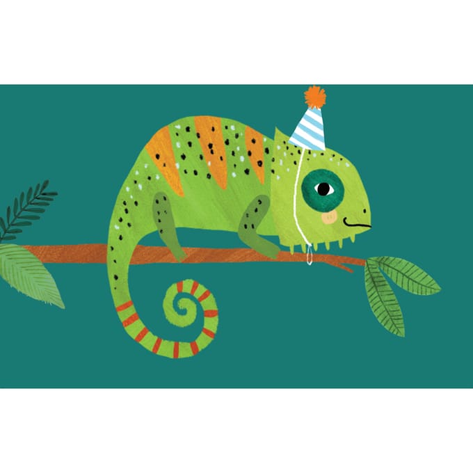 Petit Monkey ansichtkaart Cameleon
