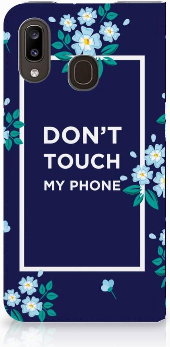 Samsung Galaxy A30 Design Case Flowers Blue DTMP