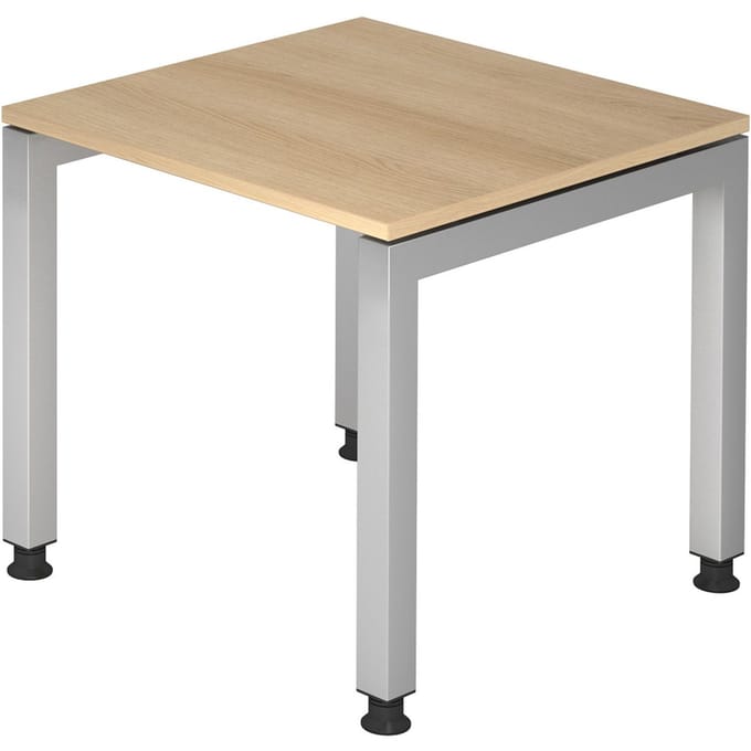 JAVA 8 S | Bureau - 80 x 80 Eiken Tafelhoogte I In hoogte verstelbaar