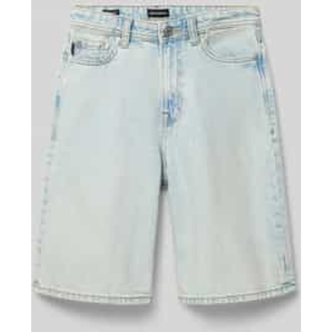 Extra baggy fit jeansshort met steekzakken